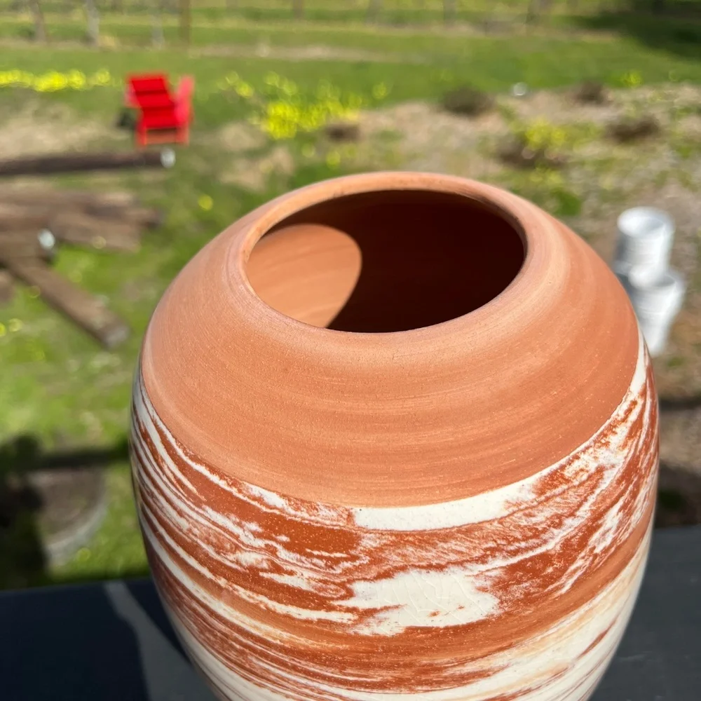 Handmade Sedona Swirl Pottery Vase – Inspired by Sedona's Vortex Energy